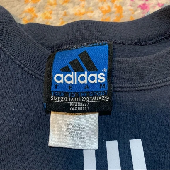 Vintage Adidas New York Yankees Baseball Crew Neck Sweatshirt Made USA Size 2XL - Picture 5 of 7